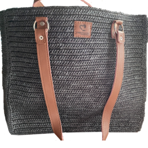 Large Rectangular Raffia Bag